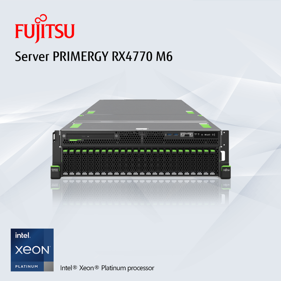 Máy chủ Fujitsu PRIMERGY RX4770 M6, dẫn đầu trong chuyển đổi số - 1 Máy chủ Fujitsu PRIMERGY RX4770 M6, dẫn đầu trong chuyển đổi số - 1
