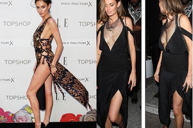 Siêu mẫu Úc quyến rũ với váy xẻ trước xẻ sau