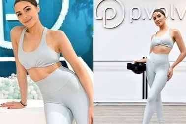 Hoa hậu hoàn vũ Olivia Culpo khoe cơ bụng trên phố