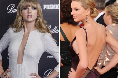Sau tin đồn “nâng ngực”, Taylor Swift càng ăn mặc gợi cảm 