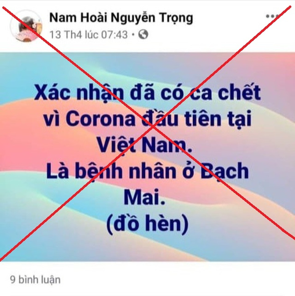 Tạm giữ hình sự kẻ tung tin “có người chết vì Covid-19” trên facebook - 2 Tạm giữ hình sự kẻ tung tin “có người chết vì Covid-19” trên facebook - 2