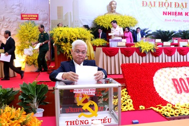 Ông Nguyễn Văn Lợi tái đắc cử Bí thư Tỉnh ủy Bình Phước