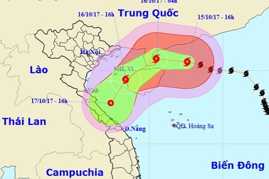 Bão số 11 suy yếu thành áp thấp nhiệt đới trước khi vào đất liền