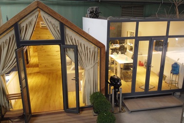 Độc lạ mô hình nhà di động thông minh, không gian xanh