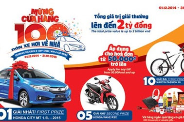 Cùng Circle K mừng cửa hàng 100, đón xe hơi về nhà