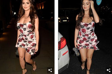 Demi Rose bốc lửa với váy hoa