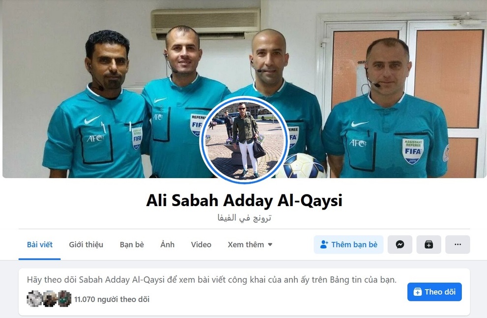 Dân mạng Việt đua nhau làm giả trang Facebook trọng tài chính người Iraq - 3 Dân mạng Việt đua nhau làm giả trang Facebook trọng tài chính người Iraq - 3