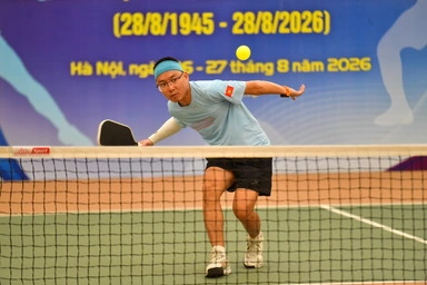 Khai mạc giải pickleball Bộ Nội vụ: Sôi động, kịch tính và hấp dẫn