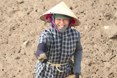 Chân mang 5 đôi tất, áo quần ướt sũng bắt đặc sản dưới tán rừng ngập mặn