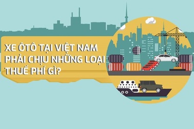 Infographic: Ô tô tại Việt Nam phải gánh những loại thuế phí gì?