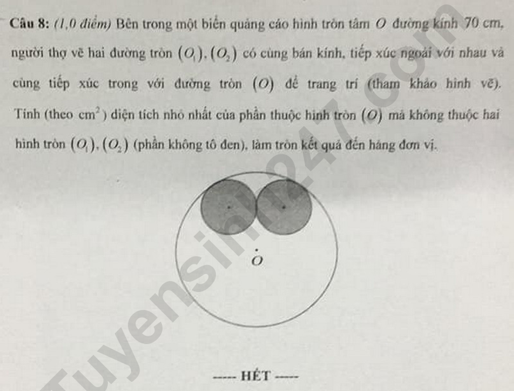 Đề thi và đáp án 3 môn vào lớp 10 tỉnh Tây Ninh năm 2025 - 2 Đề thi và đáp án 3 môn vào lớp 10 tỉnh Tây Ninh năm 2025 - 2