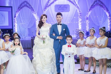 Á hậu Dương Tú Anh lộng lẫy với váy cưới Lek Chi 