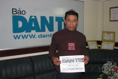 Hơn 31 triệu đồng tiếp tục đến với vợ chồng ông Phùng Sâm