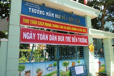 Kiểm tra, xử lý sai phạm ở Trường Mầm non số 2 Hòa Tiến