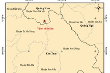 Quảng Nam xảy ra 3 trận động đất chỉ trong 8 phút