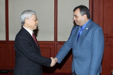 Tổng Bí thư tiếp Ban Chấp hành Liên minh Nghị viện Thế giới