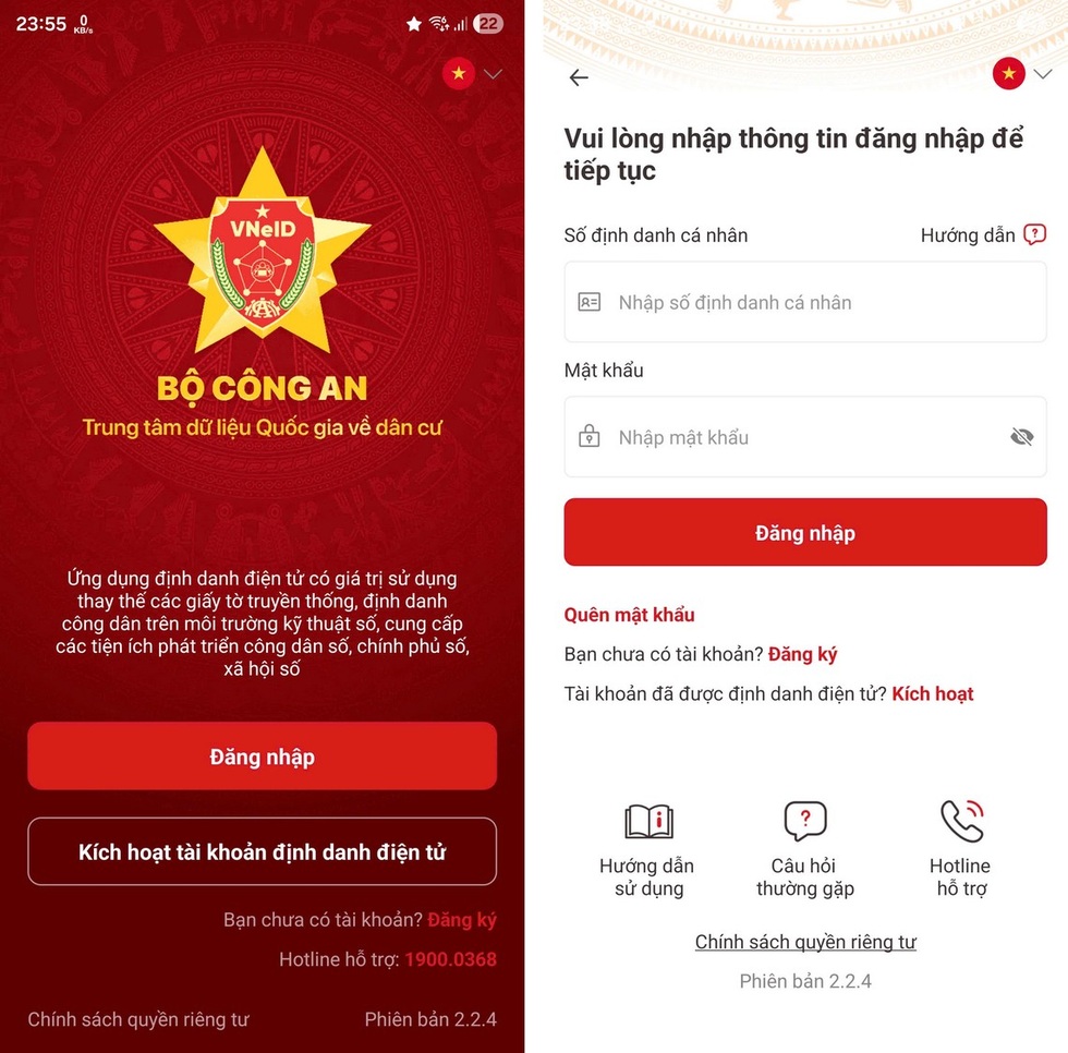 Cách đăng nhập lại vào tài khoản VNeID khi bị mất điện thoại - 2
