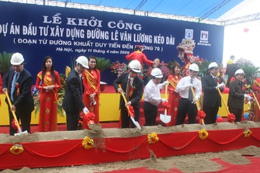 Khởi công tuyến đường “huyết mạch” nối Hà Đông với trung tâm Hà Nội