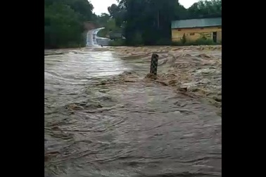 Thành phố Hà Giang ngập lụt vì mưa lớn