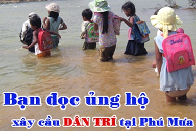 Cầu Dân trí 3 tại thôn Phú Mưa: Bạn đọc đã ủng hộ 492.221.366 đồng