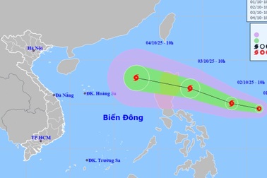 Áp thấp nhiệt đới vừa hình thành, khả năng mạnh thành bão trong sáng 2/10