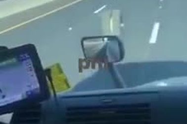 Bi hài với tình huống “vật thể lạ” xuất hiện trên đường cao tốc