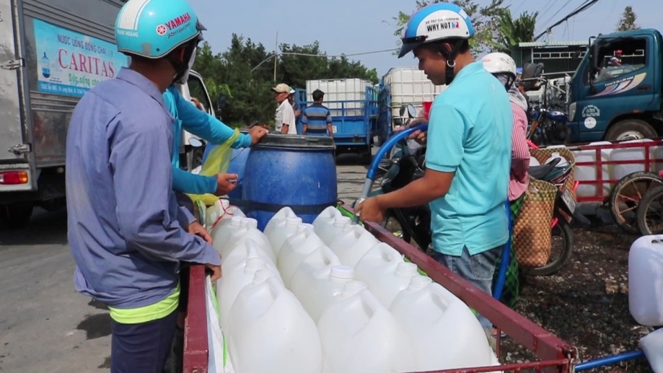 Hạn mặn khốc liệt, tìm cách cứu vườn sầu riêng của người dân - 4 Hạn mặn khốc liệt, tìm cách cứu vườn sầu riêng của người dân - 4