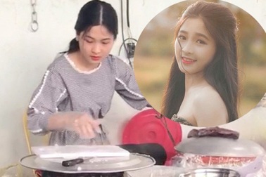 “Hot girl tráng bánh mướt” xứ Nghệ vừa xinh đẹp, lại đảm đang