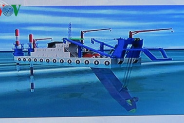 Việc nhận chìm bùn, cát ở biển Vĩnh Tân được thực hiện như thế nào? ​