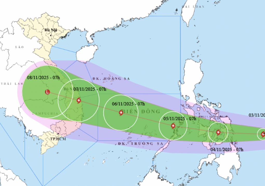 Bão Kalmaegi có thể mạnh cấp 14 sau khi vào Biển Đông - 1