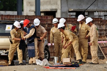 Diễn tập ứng phó sự cố phóng xạ tại Dung Quất