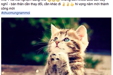 Rộn ràng lời cầu chúc trước thềm năm mới của cư dân mạng