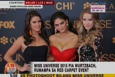 Pia Wurtzbach quyến rũ trên thảm đỏ