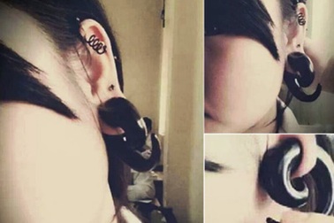 Xỏ khuyên, nong lỗ - Thú chơi lắm tai ương