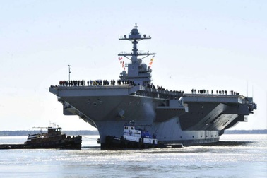Tàu sân bay gần 13 tỷ USD của Mỹ lần đầu ra khơi thử nghiệm
