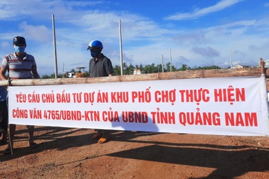 Người dân khu dự án phố chợ Chiên Đàn gửi đơn cầu cứu Bộ Công an