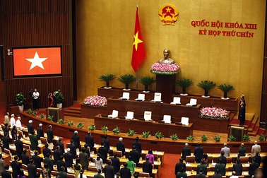 Mặc niệm ông Nguyễn Bá Thanh tại Quốc hội 