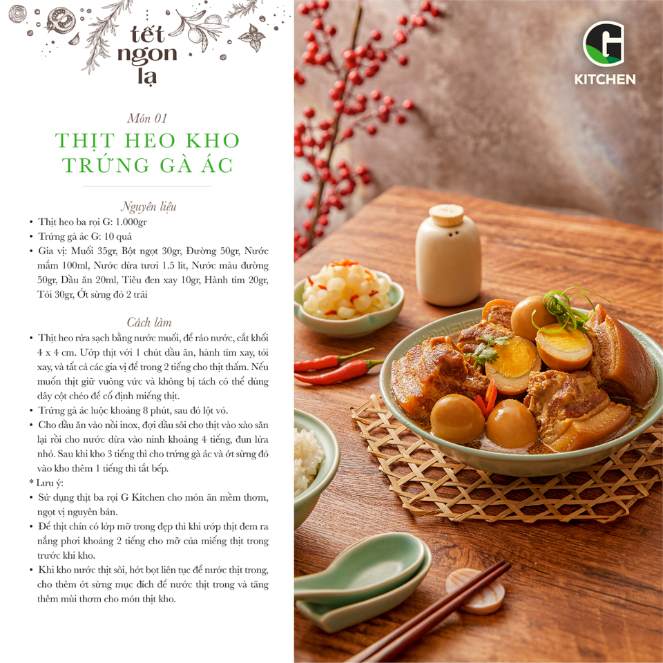 Bí kíp món ăn ngon lạ: Bớt nhọc nhằn cho vị Tết thêm tròn đầy - 2 Bí kíp món ăn ngon lạ: Bớt nhọc nhằn cho vị Tết thêm tròn đầy - 2