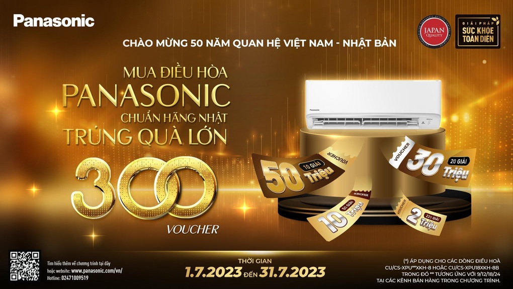 Mua điều hòa Panasonic chuẩn hãng Nhật nhận cơ hội trúng ngay 300 voucher ưu đãi - 1 Mua điều hòa Panasonic chuẩn hãng Nhật nhận cơ hội trúng ngay 300 voucher ưu đãi - 1