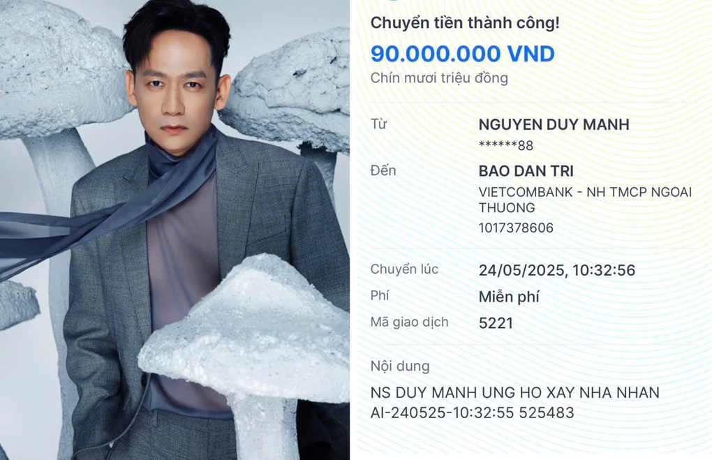 Ca sĩ Duy Mạnh góp 90 triệu đồng, cùng báo Dân trí xây nhà Nhân ái - 1 Ca sĩ Duy Mạnh góp 90 triệu đồng, cùng báo Dân trí xây nhà Nhân ái - 1