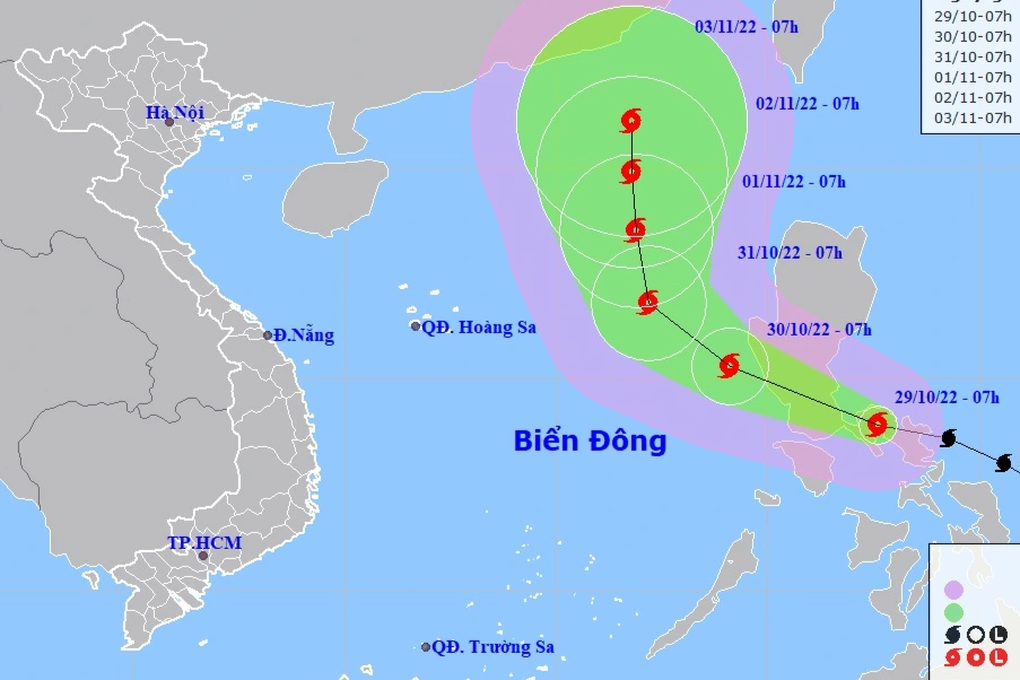 Hai kịch bản xảy ra với bão Nalgae khi vào Biển Đông - 2 Hai kịch bản xảy ra với bão Nalgae khi vào Biển Đông - 2