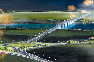 Khởi công cây cầu dài nhất bắc qua sông Hồng