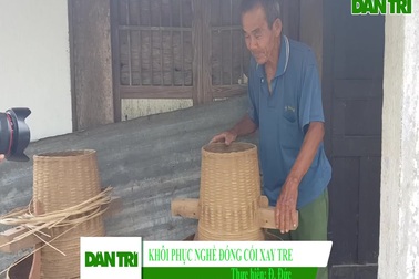 Tìm lại nét xưa của nông thôn Việt Nam qua chiếc cối xay tre