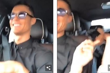 C.Ronaldo “hứng gạch đá” khi đưa bồ đẹp con xinh đi chơi bằng xế hộp