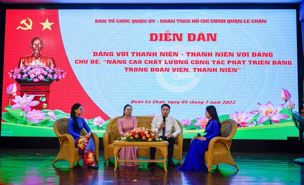 Quận Lê Chân tìm giải pháp nâng cao chất lượng đoàn viên, thanh niên - 2 Quận Lê Chân tìm giải pháp nâng cao chất lượng đoàn viên, thanh niên - 2