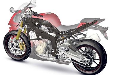 BMW làm khung xe mô-tô bằng vật liệu sợi carbon