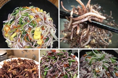 Râu mực giá rẻ bất ngờ, bán tràn lan khắp chợ mạng