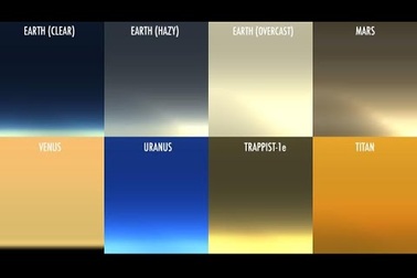 Màu hoàng hôn trên các hành tinh khác nhau