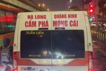 Tài xế xe khách bị xử phạt vì không chấp hành hiệu lệnh của vạch kẻ đường