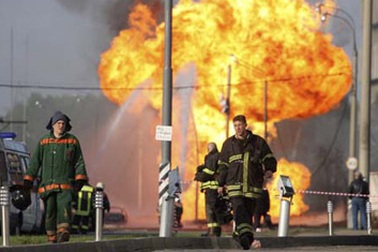 Hình ảnh kinh hoàng trong vụ cháy nổ đường ống gas ở Mátxcơva 